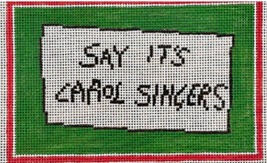 click here to view larger image of Say its Carol Singers (hand painted canvases)
