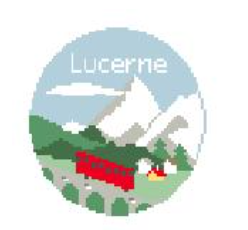 click here to view larger image of Lucerne (hand painted canvases)