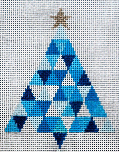 click here to view larger image of Hanukkah Triangle Xmas Tree (hand painted canvases)