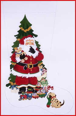 click here to view larger image of Christmas Stocking CS257 - 13M (hand painted canvases)