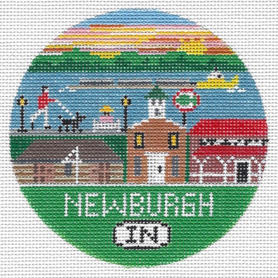 click here to view larger image of Newburgh IN (hand painted canvases)