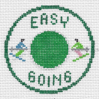 click here to view larger image of Easy Going Merit/Demerit Badge (hand painted canvases)