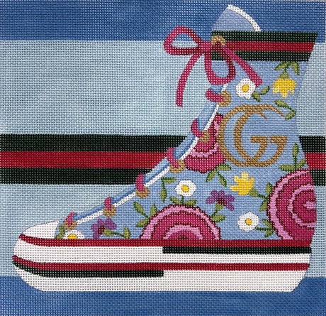 click here to view larger image of Gucci Hightop (hand painted canvases)