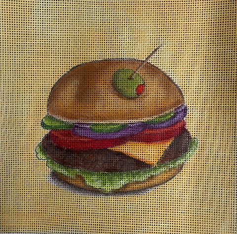 click here to view larger image of Burger (hand painted canvases)