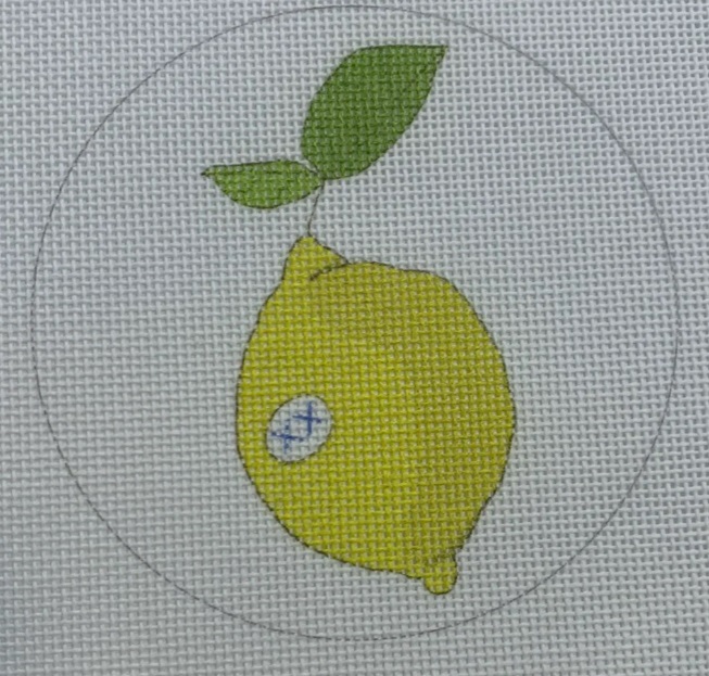 click here to view larger image of Lemon (hand painted canvases)