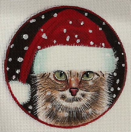 click here to view larger image of Cat Ornament - 338 (hand painted canvases)