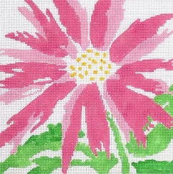 click here to view larger image of Medium Pink Splash Flower (hand painted canvases)