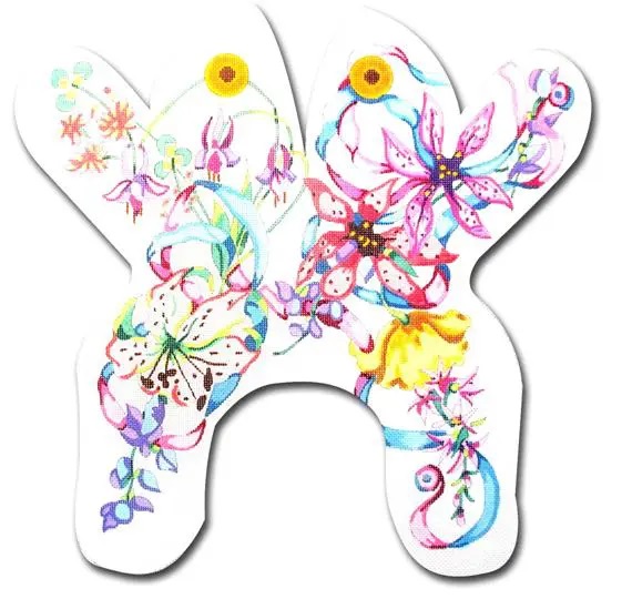 click here to view larger image of Wildflowers Frog (hand painted canvases)