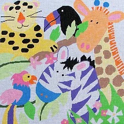 click here to view larger image of Friendly Beasts II (hand painted canvases)