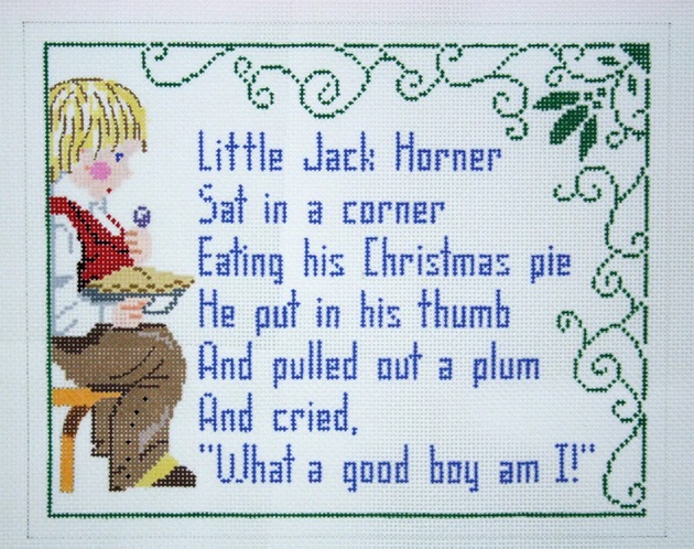 click here to view larger image of Little Jack Horner (hand painted canvases)