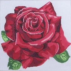 click here to view larger image of Tuxedo Rose (hand painted canvases)