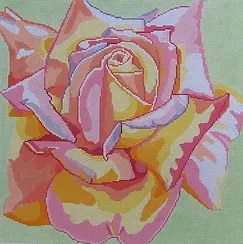 click here to view larger image of Harvest Rose (hand painted canvases)