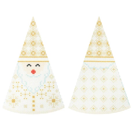 click here to view larger image of Cream Santa Cone (printed canvas)