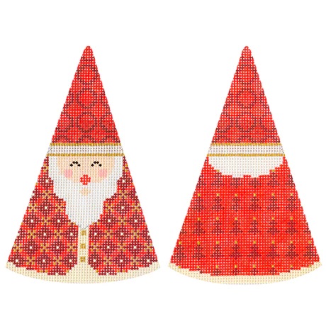 click here to view larger image of Red Santa Cone (printed canvas)