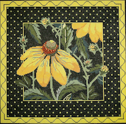 click here to view larger image of Yellow Echinacea (hand painted canvases)