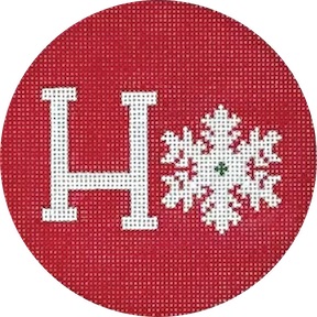 click here to view larger image of Snow Ho Ornament (hand painted canvases)