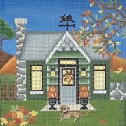 click here to view larger image of Fall House (hand painted canvases)