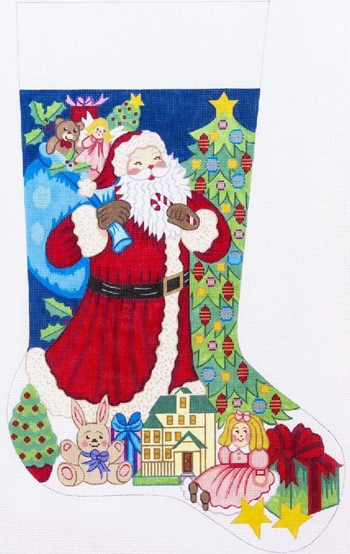 click here to view larger image of Christmas Stocking - 7297 - 13M (hand painted canvases)