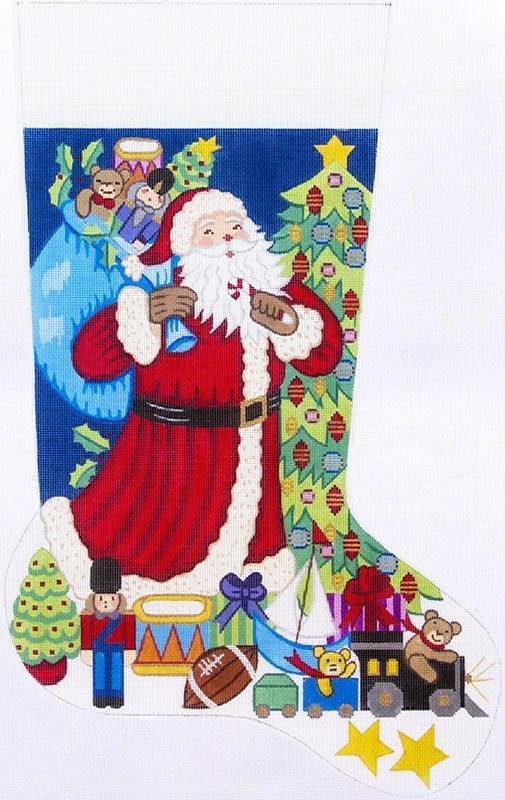 click here to view larger image of Christmas Stocking - 7298 - 18M (hand painted canvases)