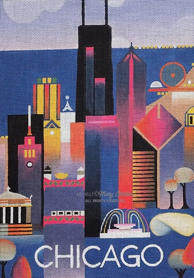 click here to view larger image of Chicago (hand painted canvases)