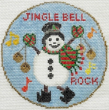 click here to view larger image of Jingle Snowman (hand painted canvases)