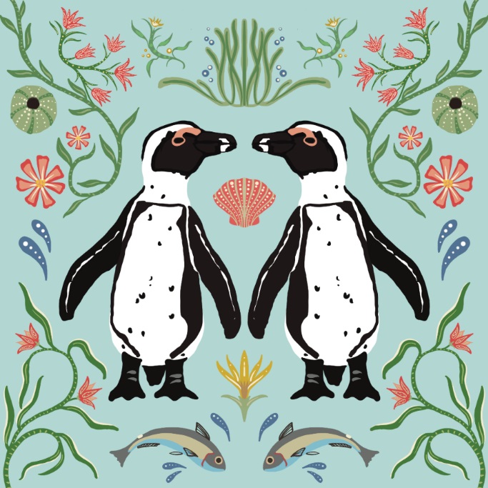 click here to view larger image of Penguins (hand painted canvases)