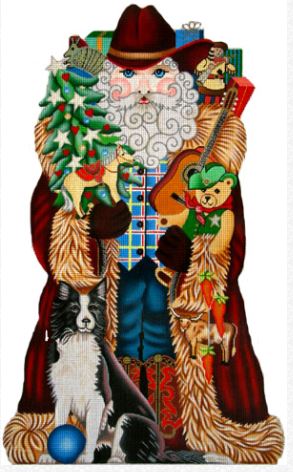 click here to view larger image of Western Santa (hand painted canvases)