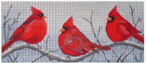 click here to view larger image of 3 Cardinals in the Snow Stitch Guide (books)