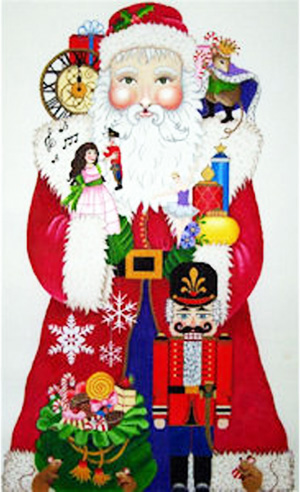 click here to view larger image of Nutcracker Sweet Santa  - 13M (hand painted canvases)
