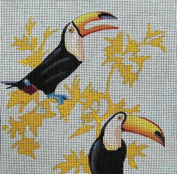 click here to view larger image of Toucans (hand painted canvases)