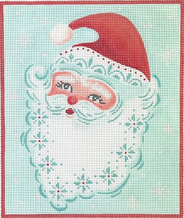 click here to view larger image of Lacy Santa (hand painted canvases 2)