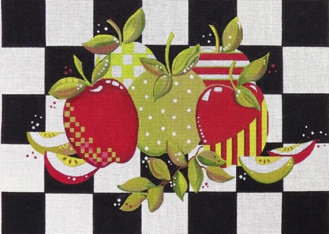 click here to view larger image of Apples (hand painted canvases)