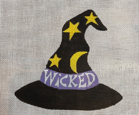 click here to view larger image of Wicked Hat (hand painted canvases)