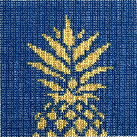 click here to view larger image of Pineapple Stencil Insert/Navy (printed canvas)