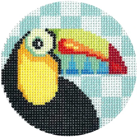 click here to view larger image of Toucan Round (printed canvas)