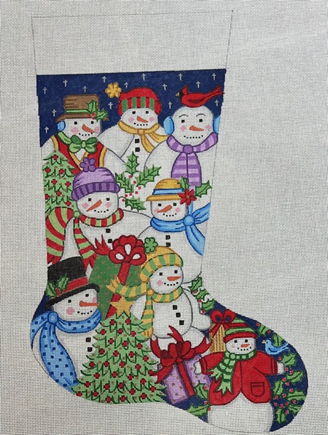 click here to view larger image of Christmas Stocking - 7183 - 13M (hand painted canvases)