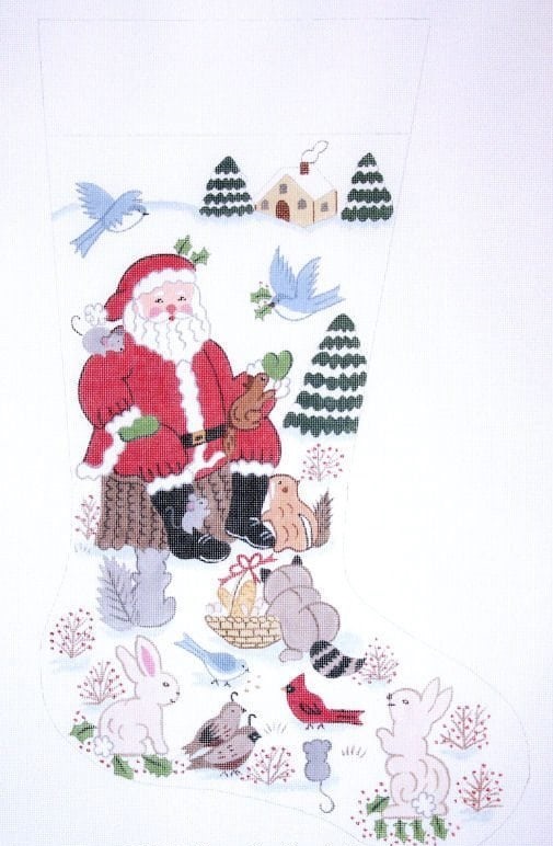 click here to view larger image of Christmas Stocking - 7038-13M (hand painted canvases)