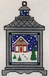 click here to view larger image of Lantern - Gingerbread House (hand painted canvases)