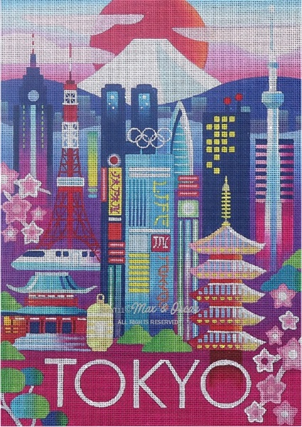 click here to view larger image of Tokyo (hand painted canvases)