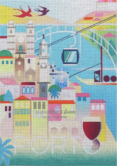 click here to view larger image of Porto (hand painted canvases)