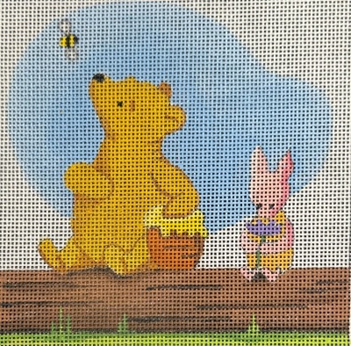 click here to view larger image of Pooh and Piglet - 18M (hand painted canvases)