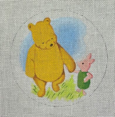 click here to view larger image of Pooh and Piglet - 13M (hand painted canvases)