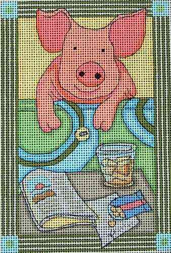 click here to view larger image of When Pigs Fly - Patti Connor (hand painted canvases)