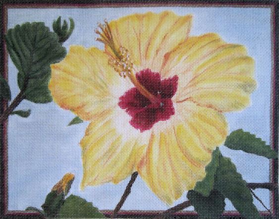 click here to view larger image of Yellow Hibiscus (hand painted canvases)