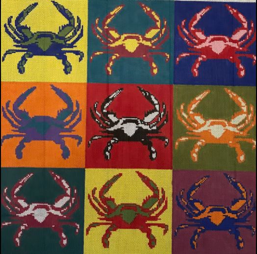 click here to view larger image of Pop Art Crabs  (hand painted canvases)