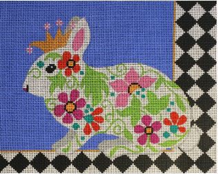 click here to view larger image of Regal Bunny (hand painted canvases)