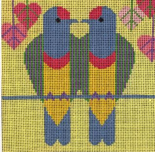 click here to view larger image of Rose Crowned Fruit Doves Stitch Guide (books)