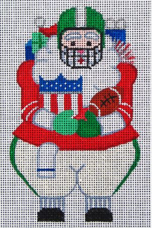 click here to view larger image of Football Santa (hand painted canvases)