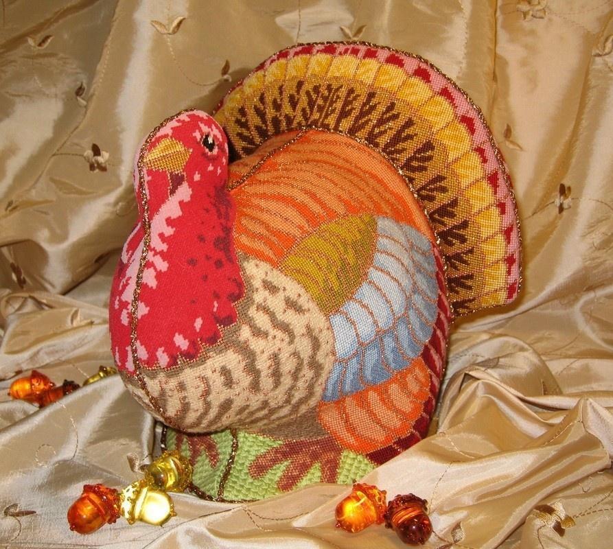 click here to view larger image of Elegant Turkey   (hand painted canvases)