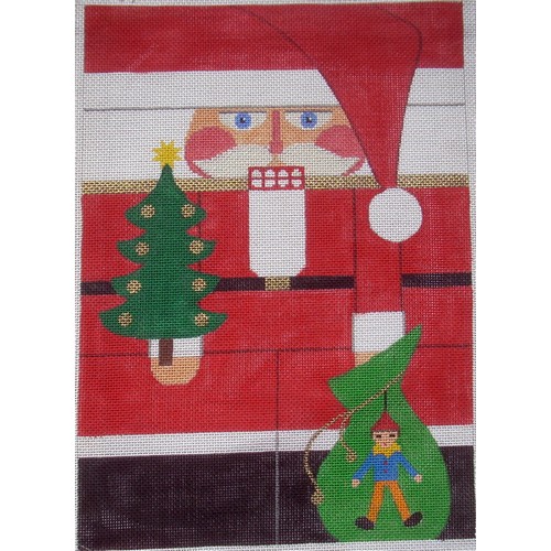 click here to view larger image of Nutcracker - Red Santa (hand painted canvases)
